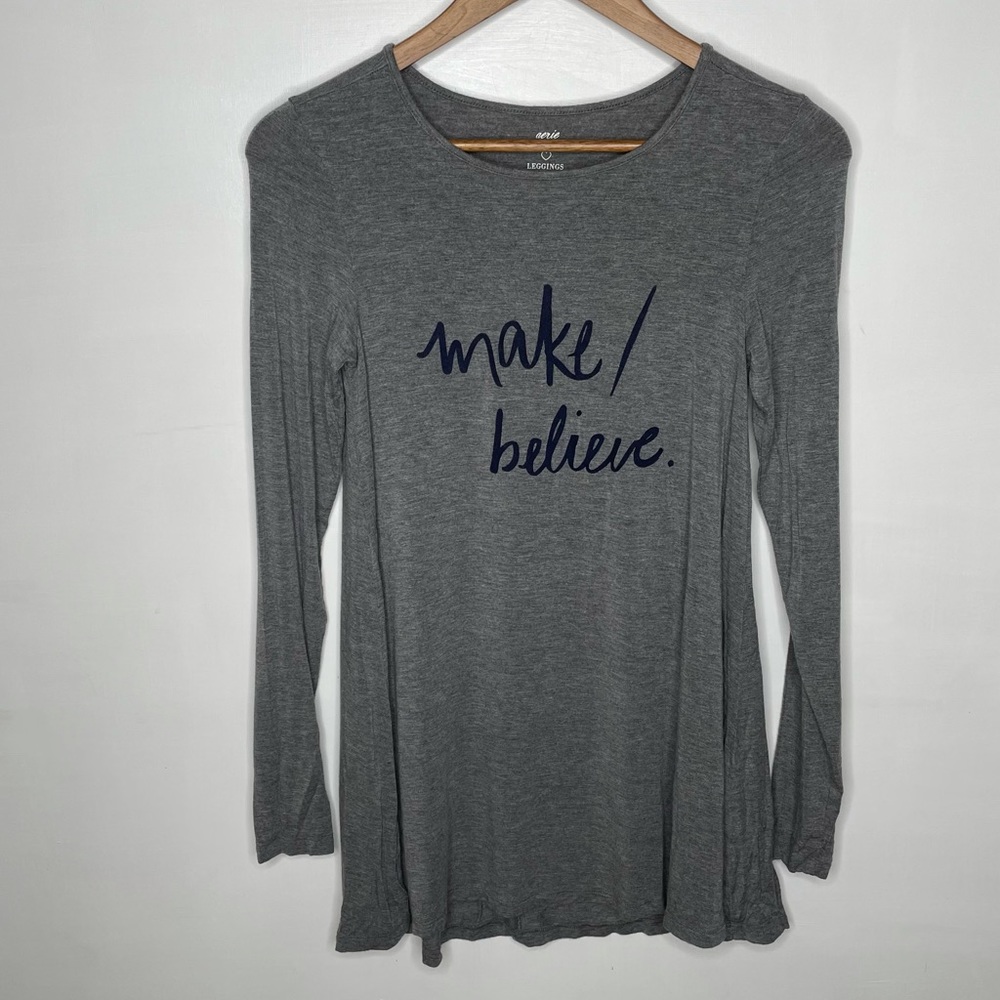 🍋Aerie "Make Believe" soft long sleeve tee
